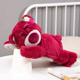 back to school 40-50cm Cute Anime Pooh Bear Plush Toy Cartoon Strawberry Bear Plush Doll Soft Stuffed Animal Baby Pillow Birthday Gift for Kids