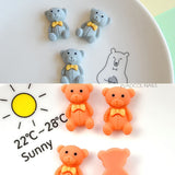 Kawaii Nail Art Cute Bear Resin 3D Nail Charms Glitter Rhinestones Decoration Manicure Accessories