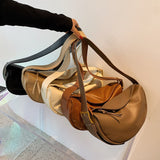 Xpoko 2023 Handbags Solid Soft Shoulder Bags Female Casual m2 Travel Hobos Bag Vintage Sac New