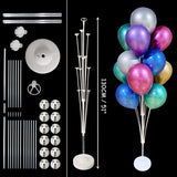 7/13/19tubes Led Balloon Holder Column Balloons Stand Stick Ballon Birthday Party Decorations Kids Adult Wedding Christmas Decor