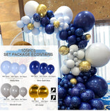 Macaron Blue Balloon Garland Birthday Party Decor Kids Baby Shower Boy Latex Ballon Arch Kit Wedding Party Baloon Suppiles