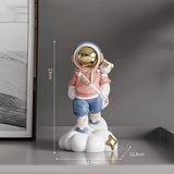 Nordic Astronaut Resin Creative Ornament Home Decoration Statue TV Cabinet Desk Statue Bookcase Sculpture Handicraft Gift