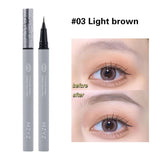 Xpoko Ultra Fine Water Liquid Eyebrow Pencil Waterproof Lasting No Blooming Eyeliner Lying Silkworm Sweat-proof Eyebrow Pen Makeup
