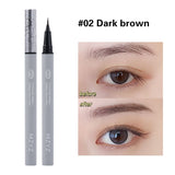 Xpoko Ultra Fine Water Liquid Eyebrow Pencil Waterproof Lasting No Blooming Eyeliner Lying Silkworm Sweat-proof Eyebrow Pen Makeup