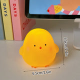 Back to school Cartoon Chicken Little Night Light Creative Cute LED Light Bedroom Bedhead Nightlight Child Room Decor Night Lamp Not Dazzling