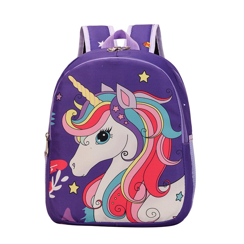 Colorful Cartoon Schoolbag Kawaii Unicorn Backpack for Grils Trendy Teenager Nylon Rucksacks New Kindergarten Preschool Baby Bag