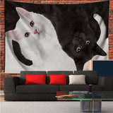 Cat Tapestry Cute Pet Bedroom Decor Wall Hanging Wall art Kawaii Gift Modern boho decor  tapestry wall