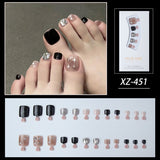 Back to school 2023 New Full Diamond Phototherapy Wearing Nail and Toe Nail Enhancements Removable Nail Clips In Stock, One Box of 24 Pieces