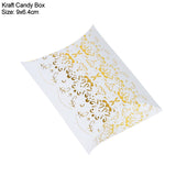 Xpokp 10/20/30Pcs Pillow Candy Box Kraft Paper Christmas Gift Packaging Boxes Candy Bags Wedding Favors Birthday Party Decorations