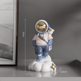 Nordic Astronaut Resin Creative Ornament Home Decoration Statue TV Cabinet Desk Statue Bookcase Sculpture Handicraft Gift