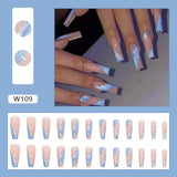 W109 XL Length Coffin Nails Set Press on