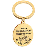 Class Of 2022 Key Chain Pendent Stainless Steel Keychain Ornament Graduation Keychain Souvenir Gifts For Student