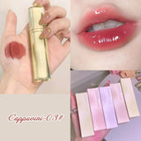 Xpoko Mirror Surface Water Lip Gloss Lip Glaze Transparent Glass Waterproof Liquid Lipstick Pink Clear Tint Makeup Lasting Cosmetics