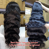 Xpoko Body Wave Lace Frontal Human Hair Wigs With Baby Hair Pre-plucked 13x4 Lace Front Wigs For Black Women Indian Remy Hair