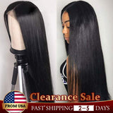Xpoko 30inch Indian Bone Straight 4x4 Lace Closure Human Hair Wigs For Women 180% PrePlucked Bleached Knots Lace Wig Natural Black