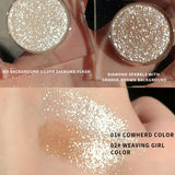 XPOKO Monochrome Diamond Eye Shadow Waterproof Glitter Matte Palette Shimmer Pearlescent Polarization Brighten Eyes Makeup Cosmetics
