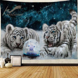 Tiger Tapestry Lion Culture Home Decoration Gift Animals Wall Art for Bedroom Living Room Dropshipping