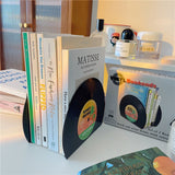 Xpoko home decor room decor bedroom decor office decor Vinyl Record Bookends 2pcs