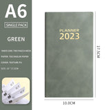 back to school 2023 Agenda Weekly Planner 365 Days A6 Leather Notebook Daily Plan Planner Notebook Agenda Organizer Stationery School Supplies