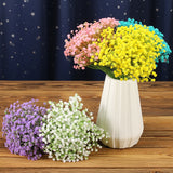 Xpoko 5PCS Mini Plastic Babysbread Artificial Flower High Quality DIY Desk Home Bedroom Wedding Decoration Cheap Dried Flowers