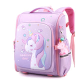 back to school New Girl School Bags Child Pink Unicorn  Printing Backpacks Kindergarten Student Cute Girls Children's Schoolbag Waterproof Kid