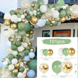 Xpoko Green BlackGold Blue Balloon Arch Chain Wedding Birthday Balloons Decoration Birthday Party Balloons For kids Baby Shower Decor