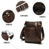 2022 New Men's shoulder bag leather men's bag casual classic retro cowhide shoulder messenger small bag men's messenger bag