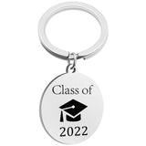 Class Of 2022 Key Chain Pendent Stainless Steel Keychain Ornament Graduation Keychain Souvenir Gifts For Student