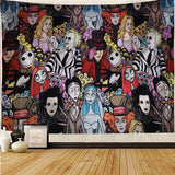 Horror Moive Tapestry Halloween Home Decoration Gift Prank Wall Art for Bedroom Living Room Dropshipping gothic