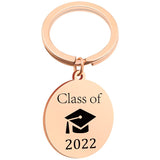 Class Of 2022 Key Chain Pendent Stainless Steel Keychain Ornament Graduation Keychain Souvenir Gifts For Student