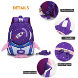 Children Cartoon Rocket Backpack Kindergarten Anti-lost Schoolbag 2022 Trendy Grils Kid School Bags Preschool Baby Toddler Bag