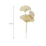 Xpoko Golden Artificial Plant Dried Flowers Decoration Various Leaves Cheap Fake Flowers For Garden Wedding Bedroom Home Decor