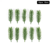 Xpoko 1Pack Christmas Pine Needle Branches Fake Plant Christmas Tree Ornament Decorations For Home DIY Wreath Gift Box Wedding Flowers