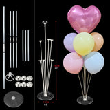 7/13/19tubes Led Balloon Holder Column Balloons Stand Stick Ballon Birthday Party Decorations Kids Adult Wedding Christmas Decor