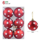Xpokp 1Box Christmas Balls Christmas Tree Ornaments Ball Xmas Hanging Tree Pendants Home Party Decor 2023 New Year Gift Noel Navidad