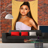 Ariana Grande Tapestry Music Singer Home Decoration Fans Bedroom Wall Decoration Rock Room Decor Dropshipping