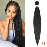 Easy Braiding Synthetic Ombre Pre Stretched Crochet EZ Braid Hair Extensions Soft Yaki Straight Low Temperature Fiber Easy Braiding Synthetic Ombre Pre Stretched Crochet EZ Braid Hair Extensions Soft Yaki Straight Low Temperature Fiber