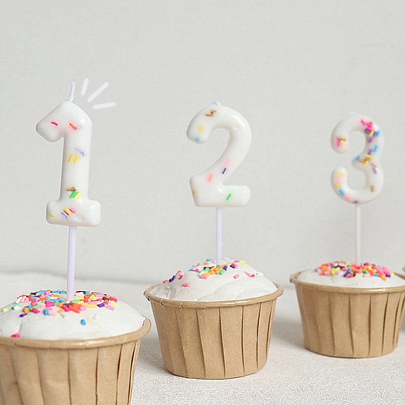 0-9 Numbers Ins Birthday Cake Candle Creative Candle for Birthday Cake Decor Cupcake Candle Party Decoration Supplies