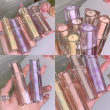 Xpoko Mirror Surface Water Lip Gloss Lip Glaze Transparent Glass Waterproof Liquid Lipstick Pink Clear Tint Makeup Lasting Cosmetics