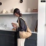 Back to school New Women Shoulder Bags Large Capacity Versatile Crossbody Dumplings Student Shopping Leisure Nylon Crescent Bag