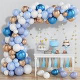 Macaron Blue Balloon Garland Birthday Party Decor Kids Baby Shower Boy Latex Ballon Arch Kit Wedding Party Baloon Suppiles