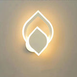 Modern Minimalist Wall Lamps for Living Room Bedroom Bedside  AC90V-260V LED Indoor black white Lamp Aisle Lighting decoration