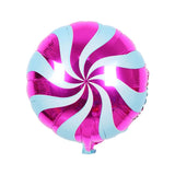 Xpoko 5/10Pcs Colorful Candy Foil Balloons 18 Inch Round Lollipop Balloon For Christmas Wedding Kids Birthday Party Decoration Globos