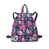 Women's Plaid Backpack 2022 New Nylon Travel Shopping Daypack Female Shoulder Bags Casual Flower Rucksack Student School Bags