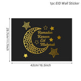 Ramadan Window Sticker Eid Mubarak Decor Kareem Ramadan Decorations For Home Islamic Muslim Party Gifts Mural Wall Decals Decor