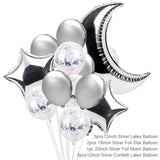 EID Mubarak Moon Balloon Background Set Ramadan Decoration For Home Islamic Muslim Party Backdrop Set EID Al Adha Ramadan Kareem