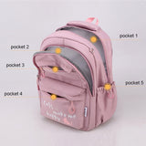 back to school Kawaii Backpack for Girls School Bags Portability Waterproof Teens College Student Large Travel Shoulder Bag Mochilas Escolares