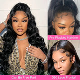 Xpoko Body Wave Lace Front Wig 13x4 30 32 Inch Transparent Lace Frontal Wig 4x4 Closure Wig Wet And Wavy Human Hair Lace Frontal Wig