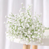 Xpoko Cheap Plastic Artificial Flowers Christmas Gift Handmade DIY Babysbreath Fake Plant For Wedding Table Bedroom Decoration