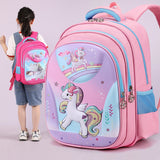 back to school New Children School Bags Cartoon 3D Unicorn Girls Sweet Kids School Backpacks Boys Lightweight Waterproof Primary Schoolbags